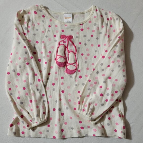Gymboree Outlet VGUC 5T polka dot Glamour Ballerina top. Mixed Bin Z26 - Picture 1 of 3
